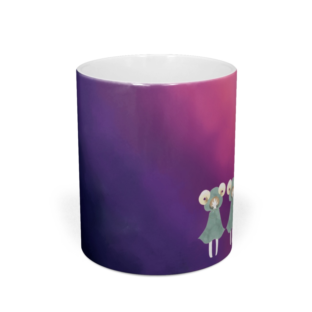 狼と4匹の羊 マグカップ