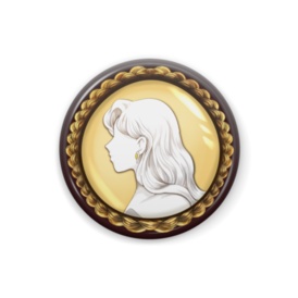 カメオ風缶バッジ