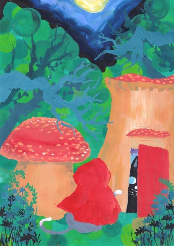 原画【夜の来訪者】