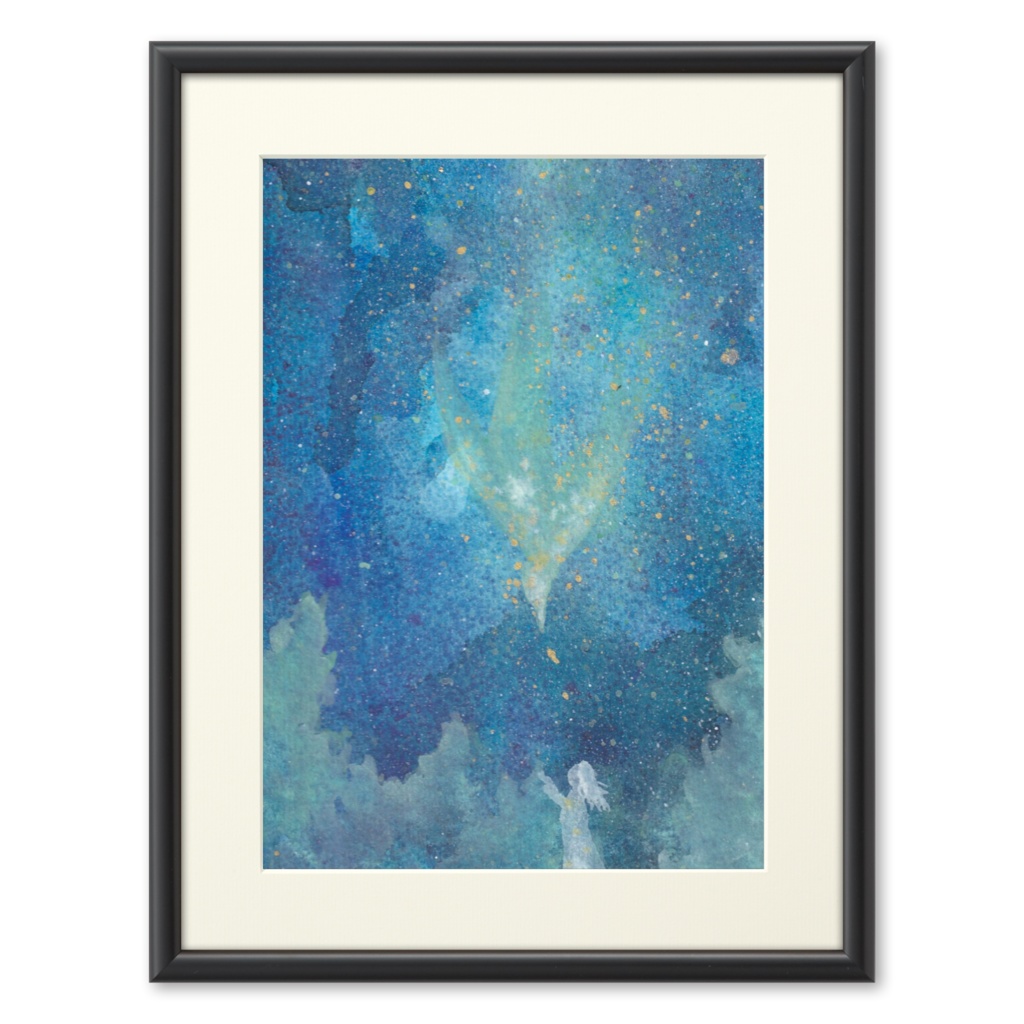 安寧のよだか　(複製画)