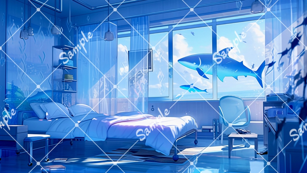 【背景素材】魚達と #33