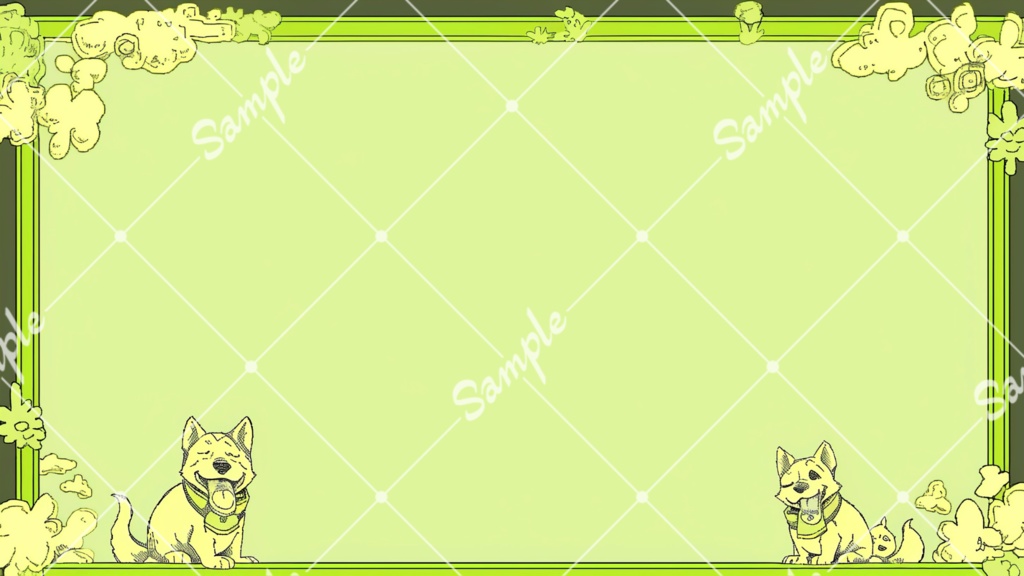 【背景素材】犬緑#52