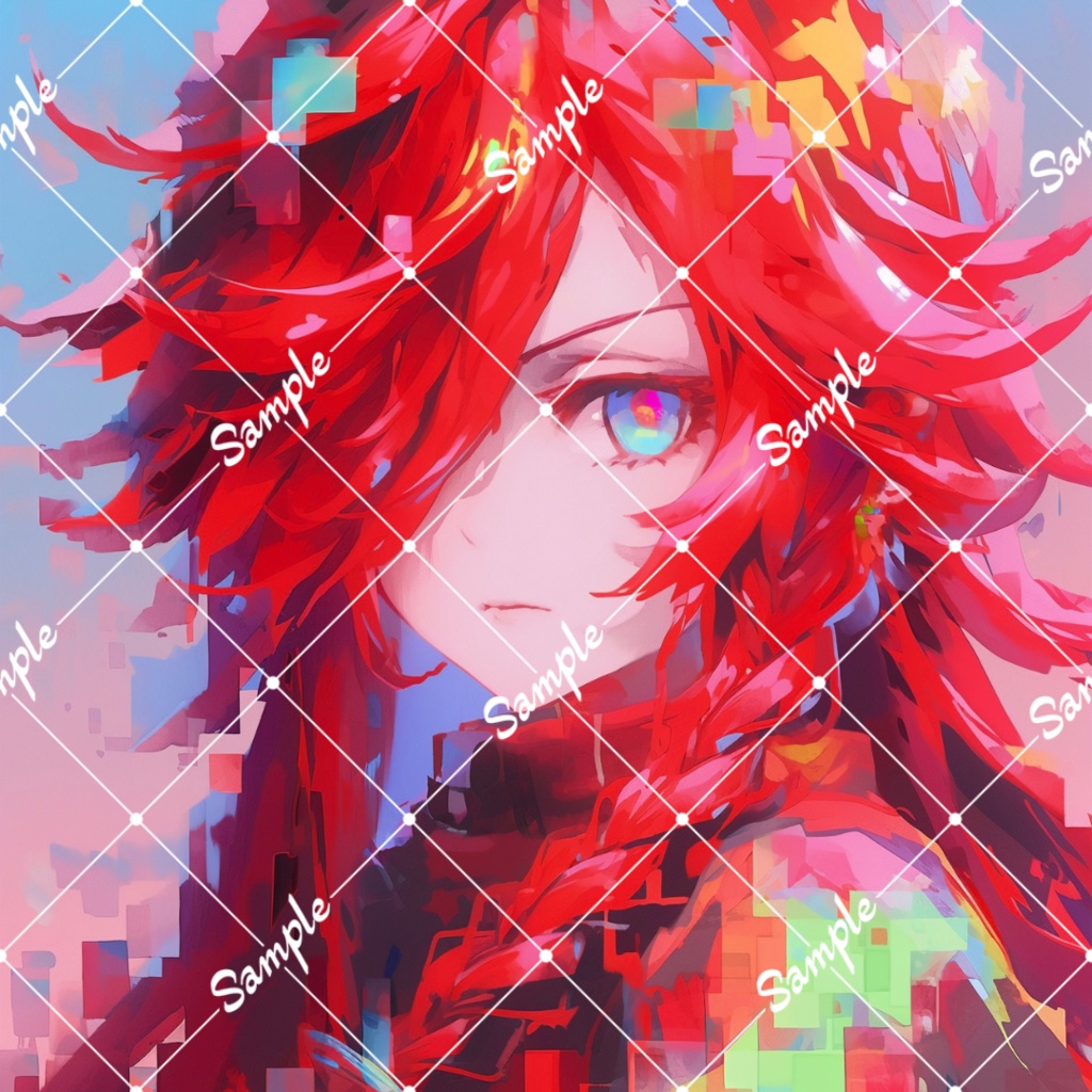 【SNSキャラ絵】デジタル少女
