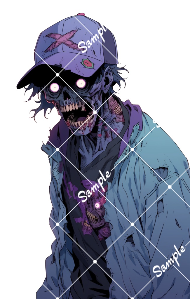 【TRPG・ゲーム素材】ゾンビ5種類