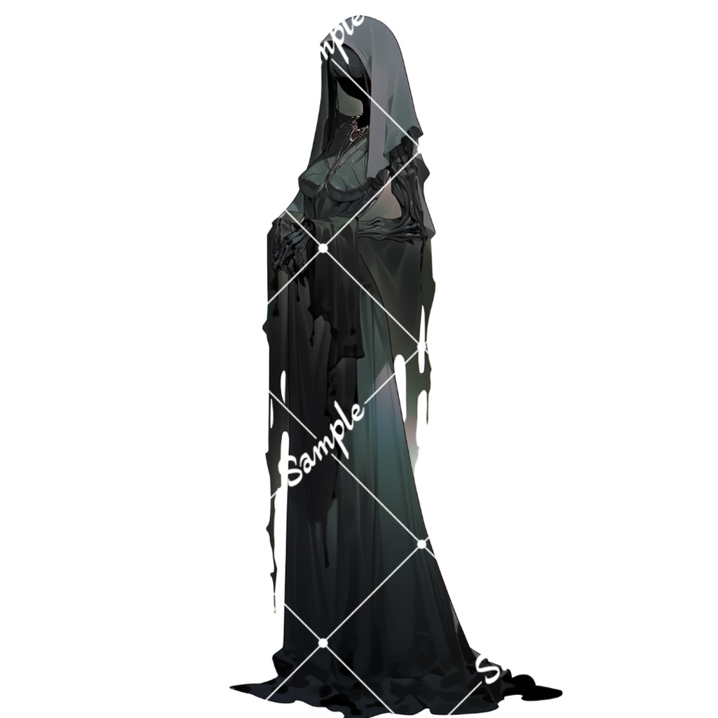 【TRPG・ゲーム素材】女亡霊 5種類