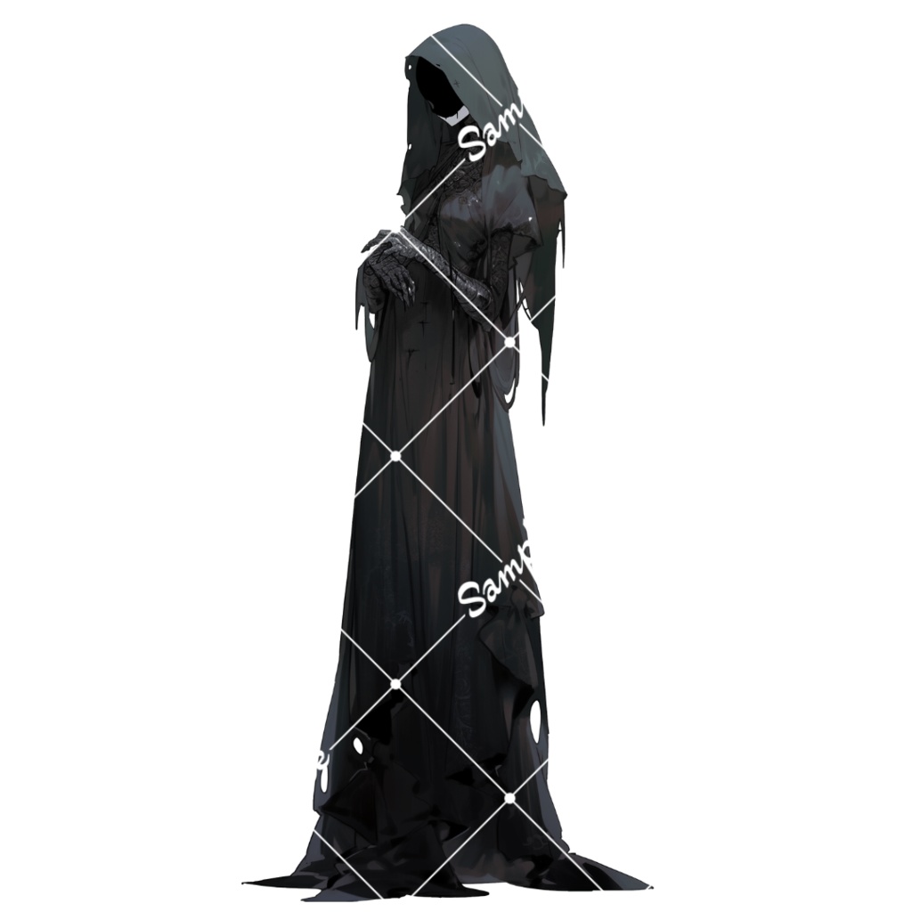 【TRPG・ゲーム素材】女亡霊 5種類