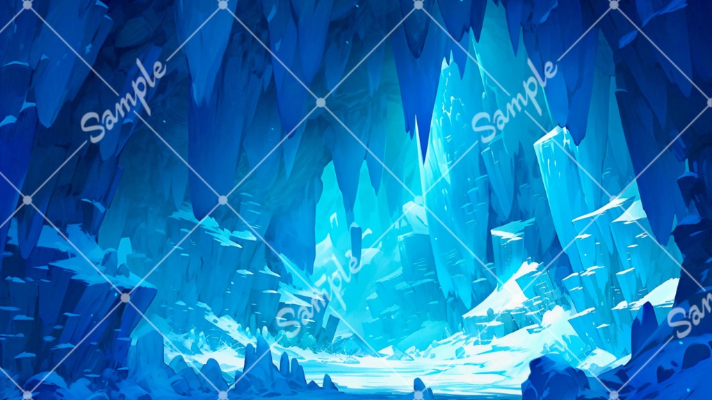 【背景素材】氷のダンジョン#2