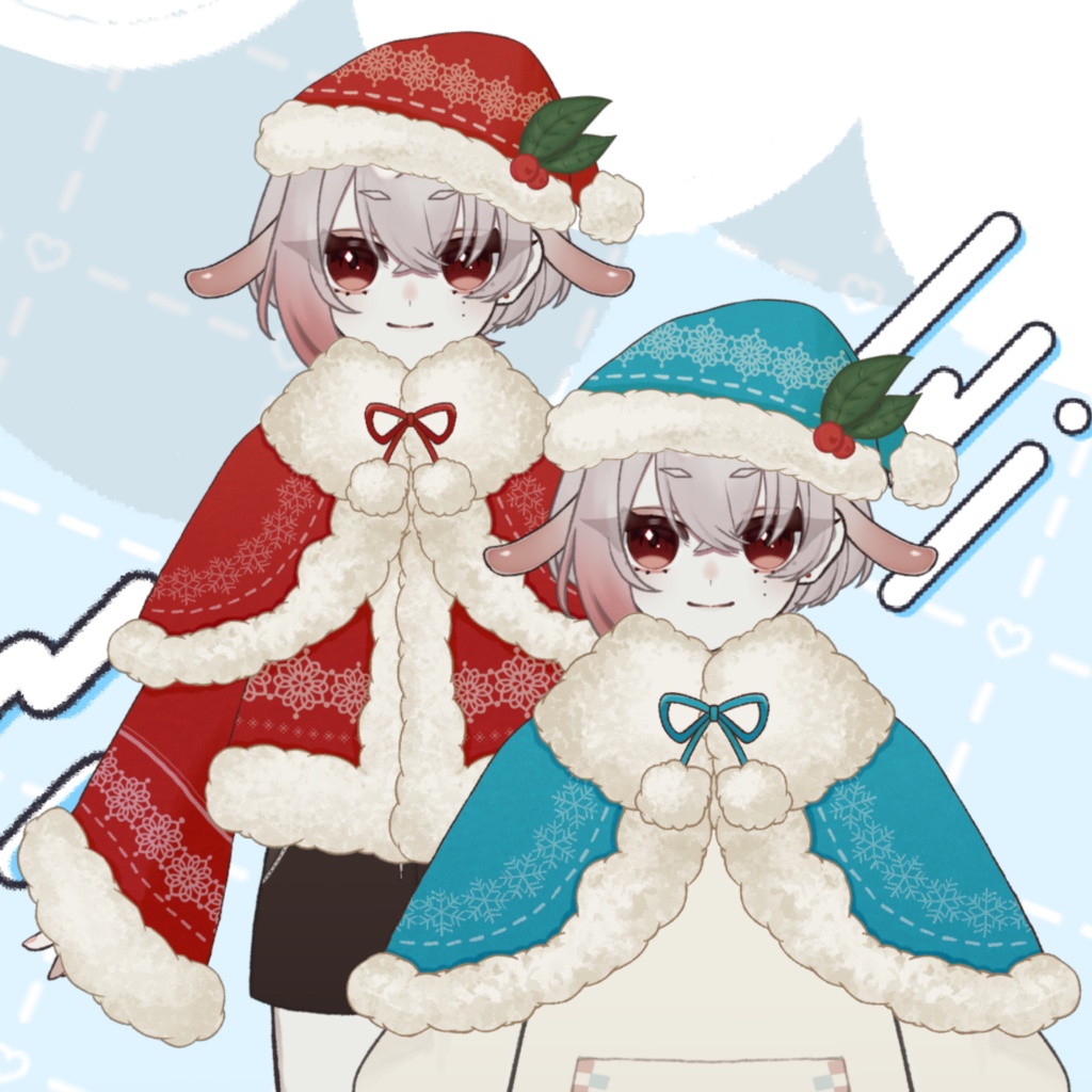 【配信素材】もこもこサンタコスセット