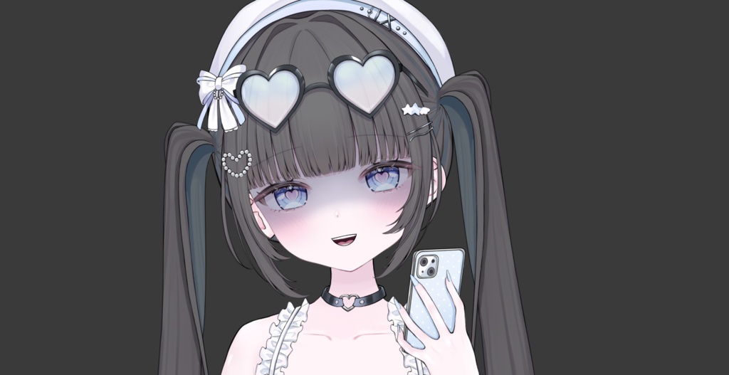 【限定一点】♥水色×黒の女の子♥【VTS対応】