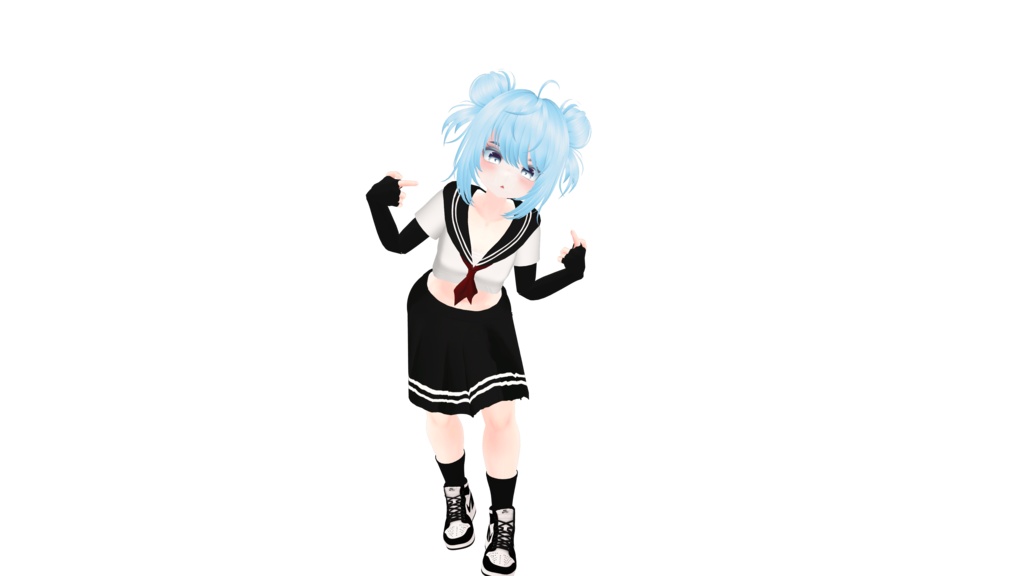 [Porybase] SchoolGirl Sailor Uniform - HimeVR ️ - BOOTH