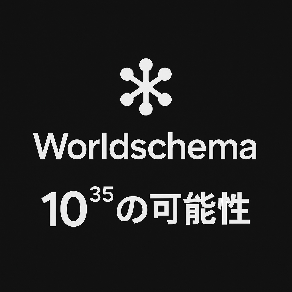 World schema診断【10³⁵ データから分析・診断・強化する】