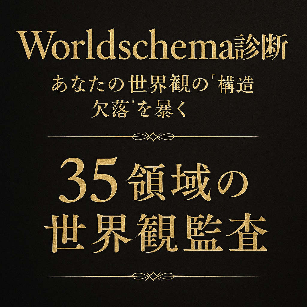 World schema診断【10³⁵ データから分析・診断・強化する】