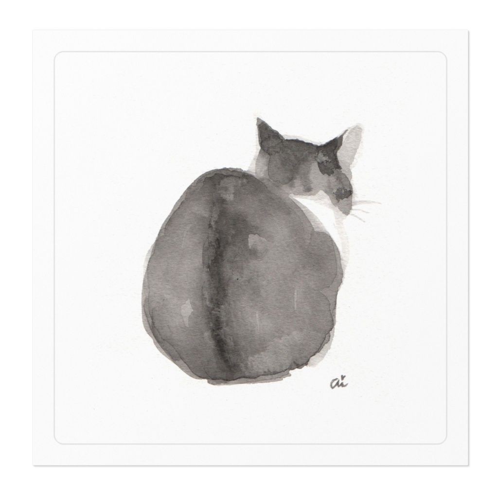 Tステッカー 後ろ姿