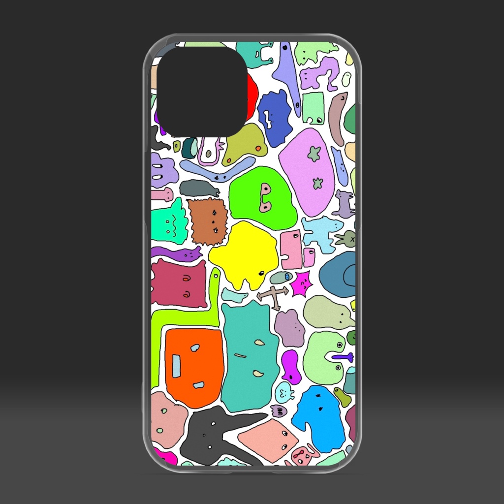 病んだ時に描いた微生物2