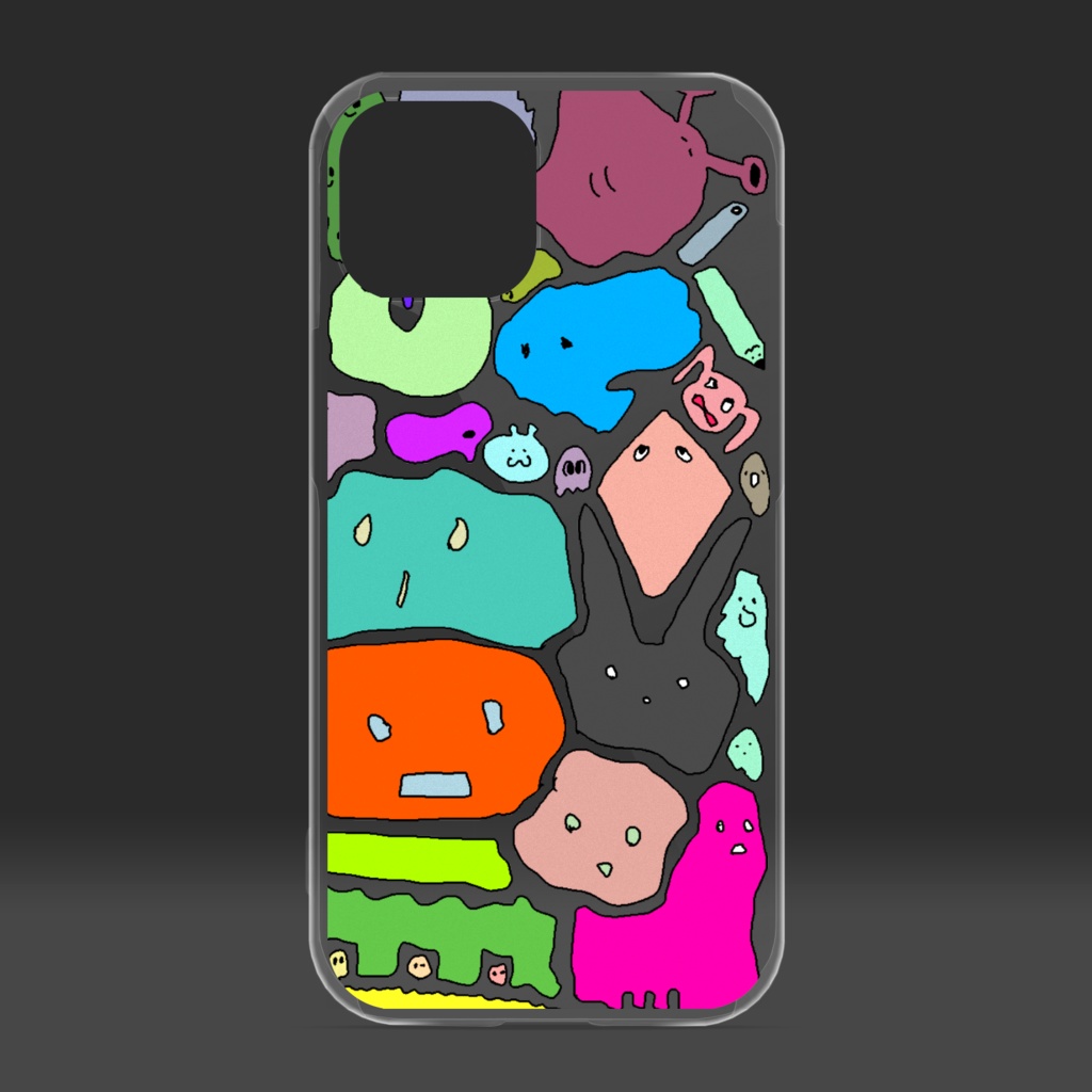 病んだ時に描いた微生物(背景透過版1)