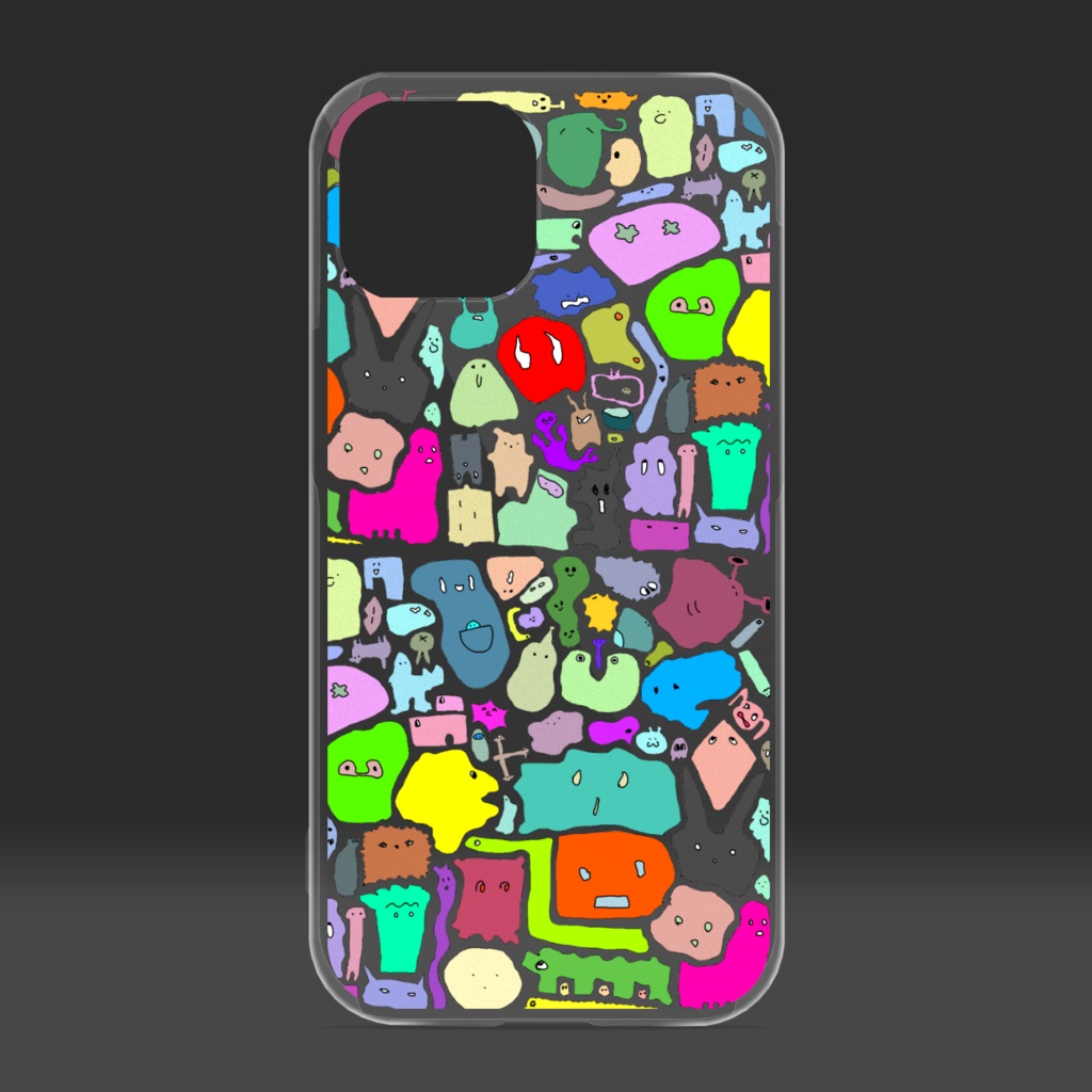 病んだ時に描いた微生物(背景透過版3)