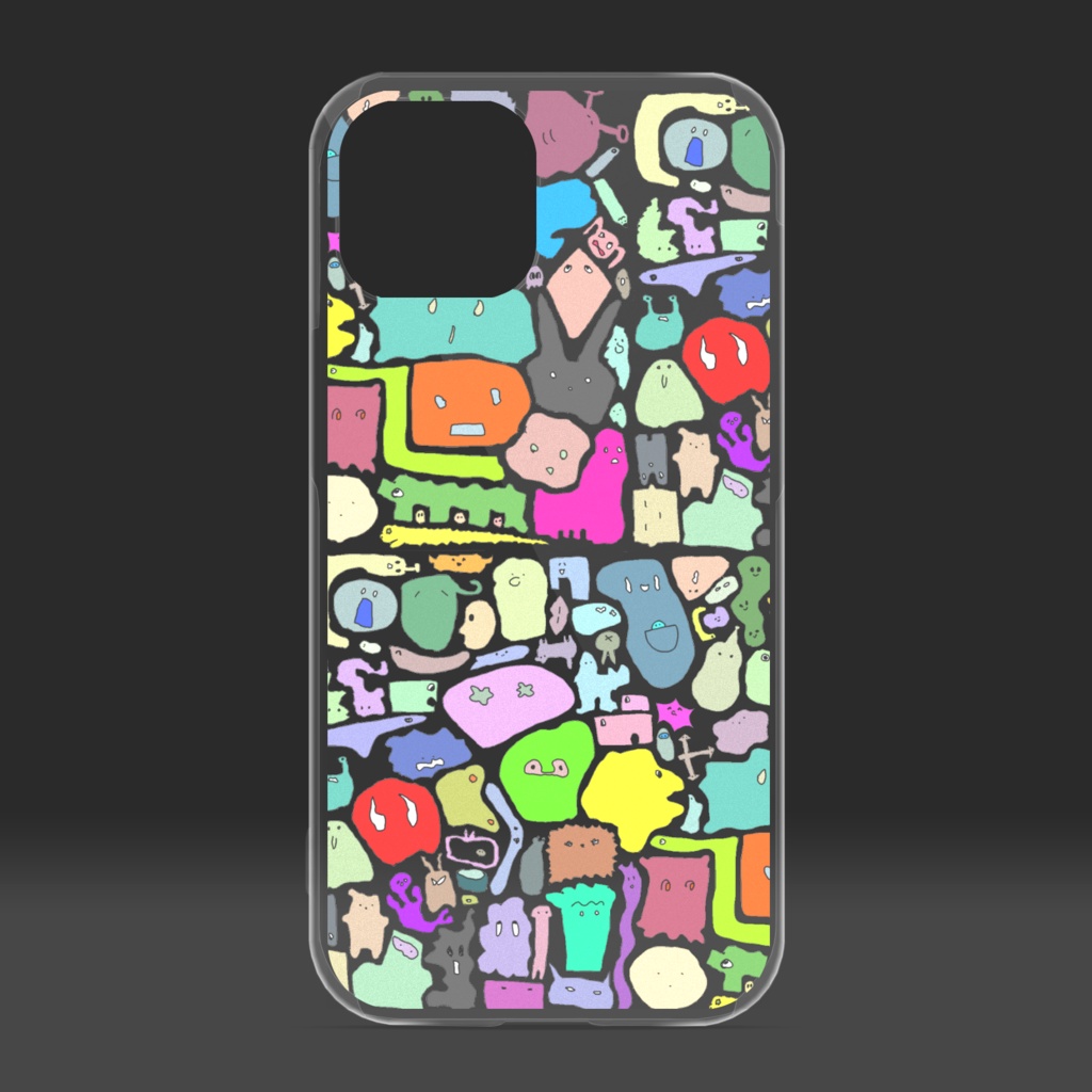 病んだ時に描いた微生物(パステル版)