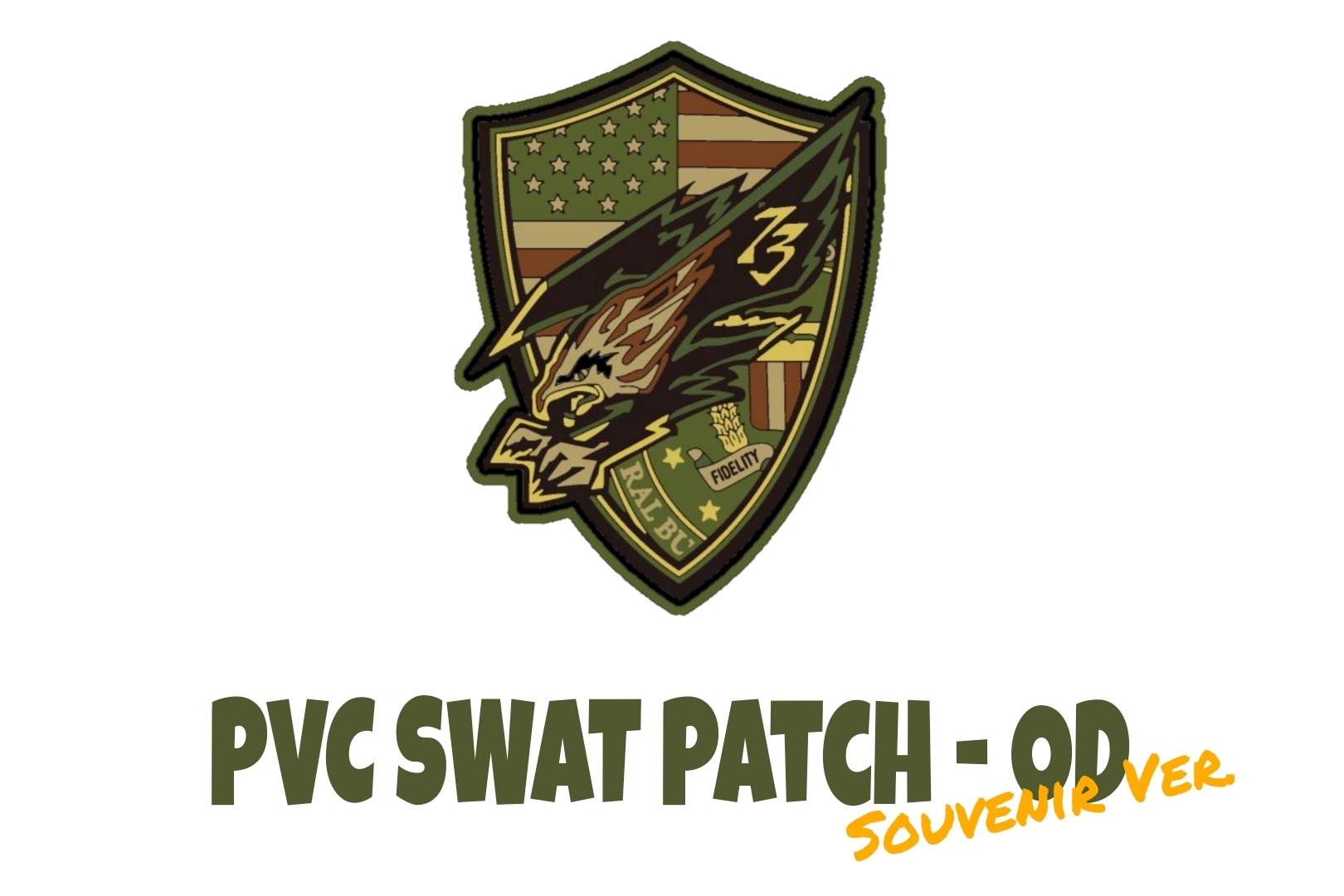 PVC SWAT Patch OD (Souvenir ver.) PROJECT 73 BOOTH