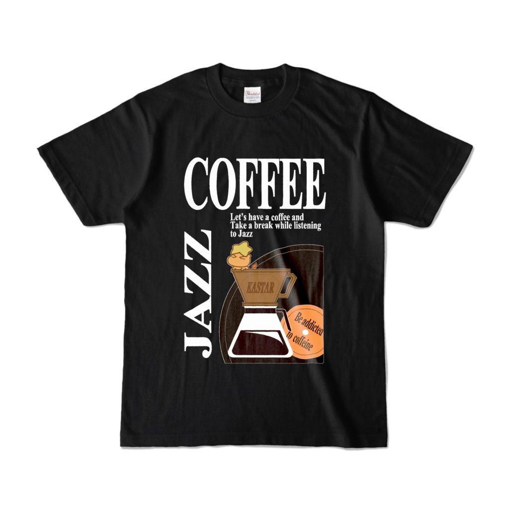 カスタァ　Tシャツ [coffee&JAZZ .ver]　ブラック