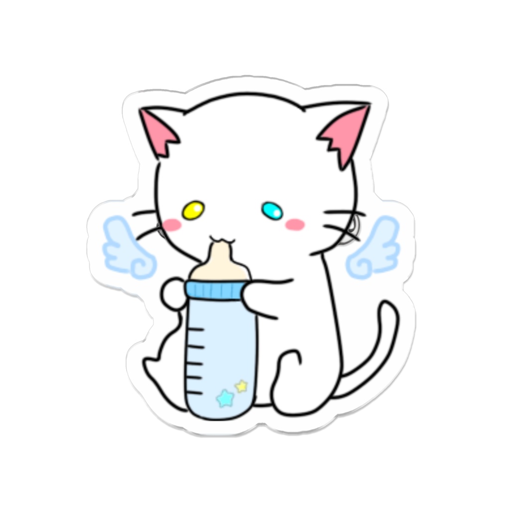 ばぶ猫໒꒱アクリルバッジ