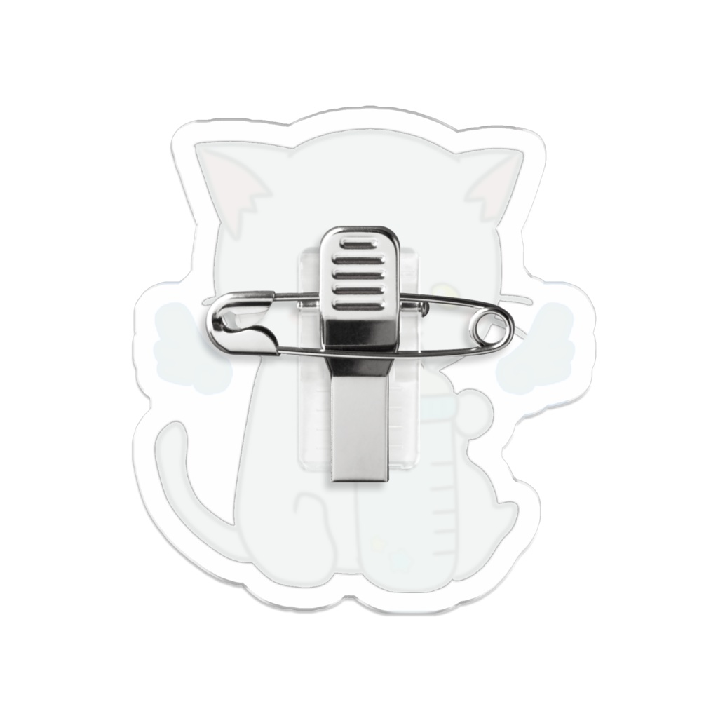 ばぶ猫໒꒱アクリルバッジ