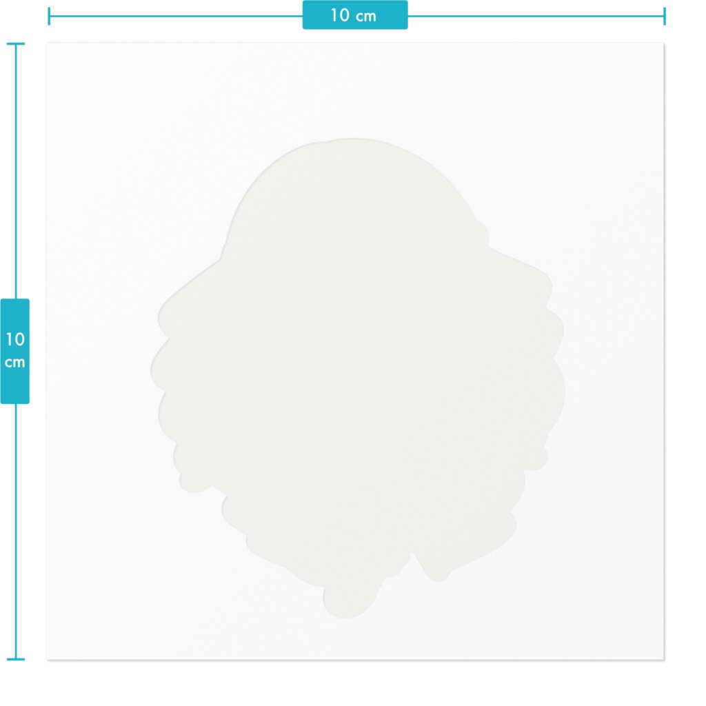 鬼雨ちよこ黒笑ステッカー