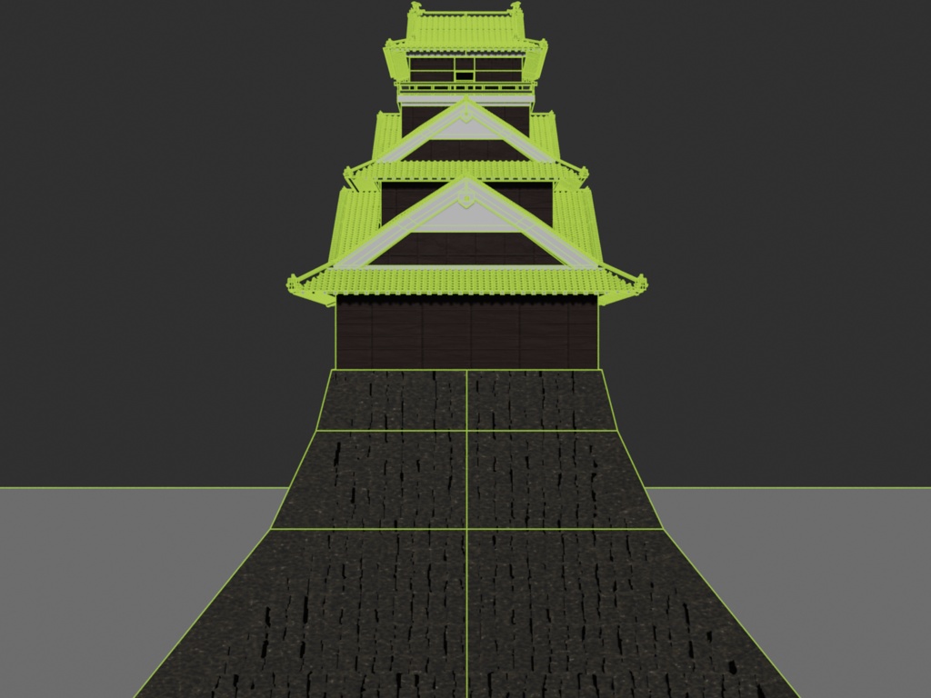天守3Dモデル