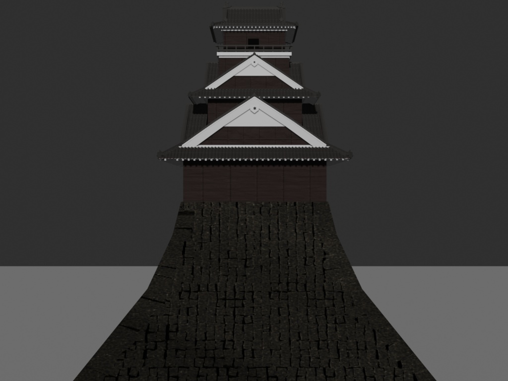 天守3Dモデル
