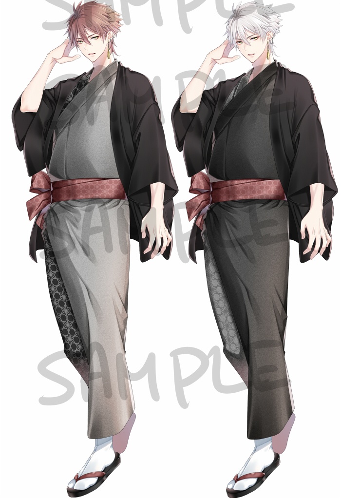 和服青年 鬼変身セット カラバリ有