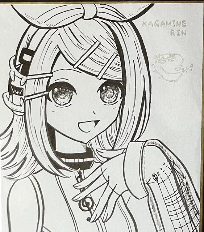 鏡音リンAppend ミニ色紙