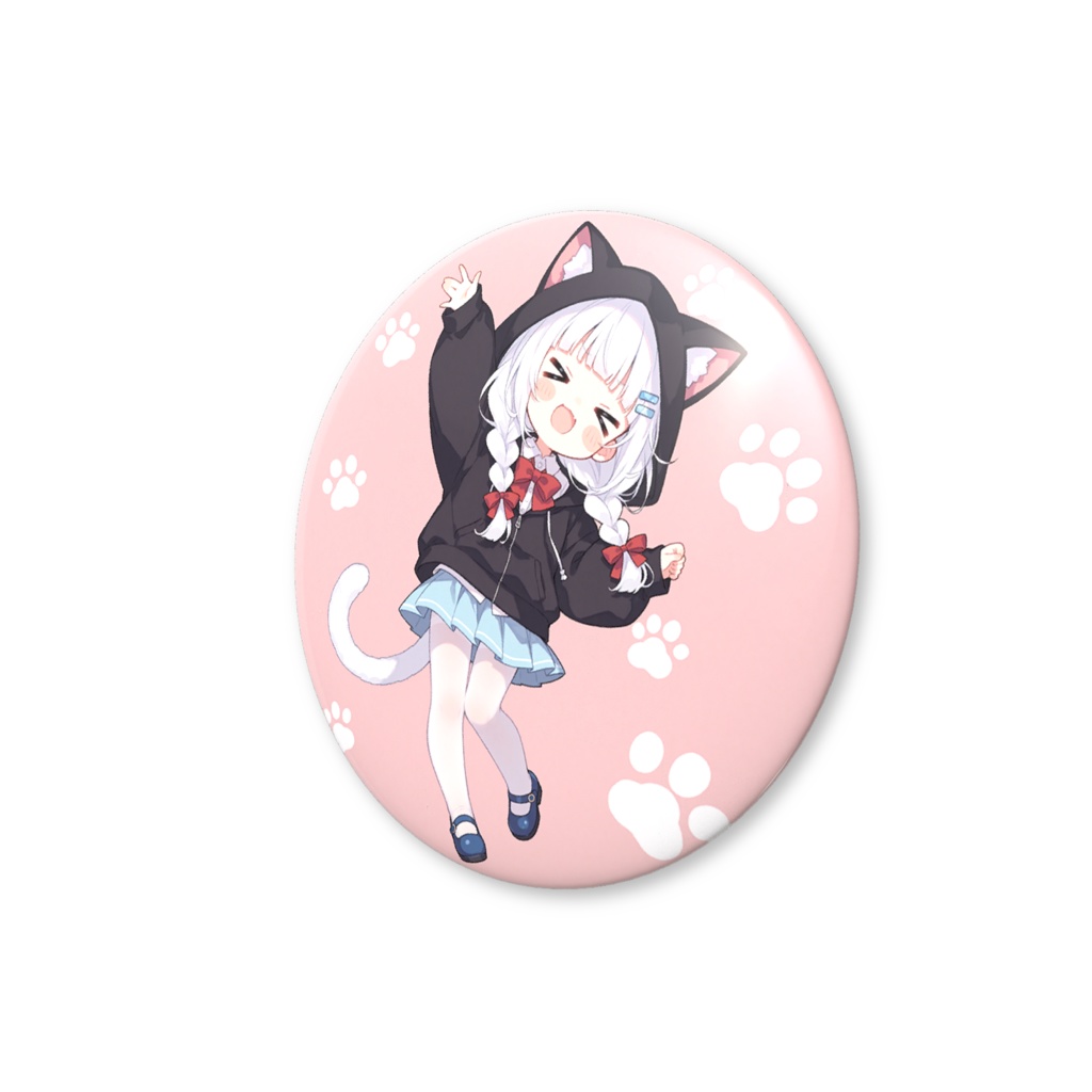 缶バッジ(猫耳パーカーver.)