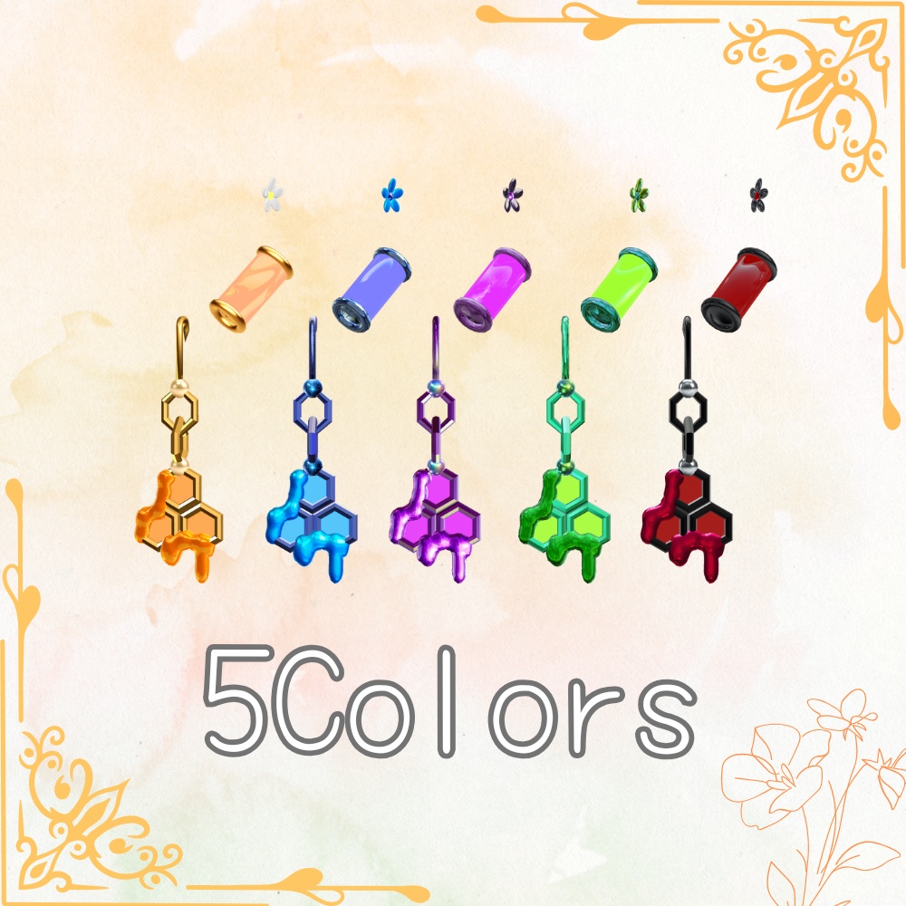 【PB&MA対応&】ぷっくりハニーイヤリング🍯