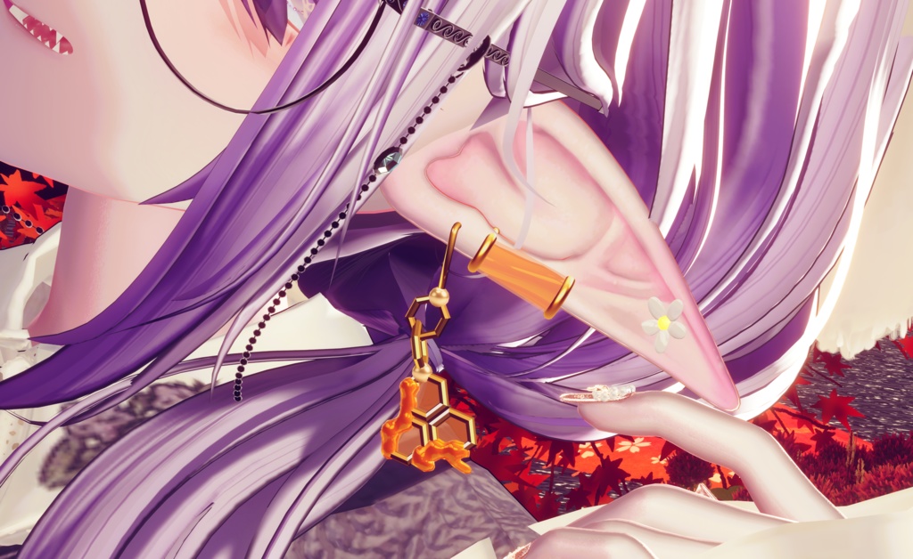 【PB&MA対応&】ぷっくりハニーイヤリング🍯