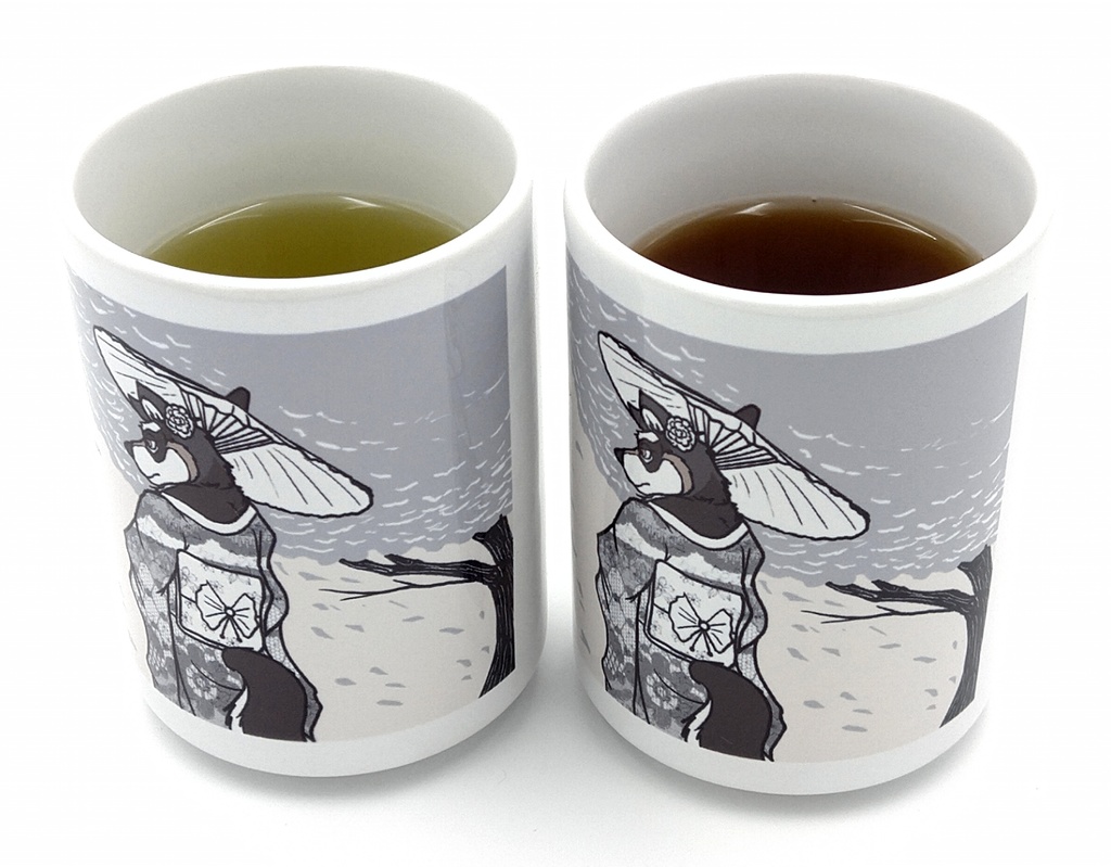 ２個セット 湯呑 ～またケモに恋してる～ デザイン
