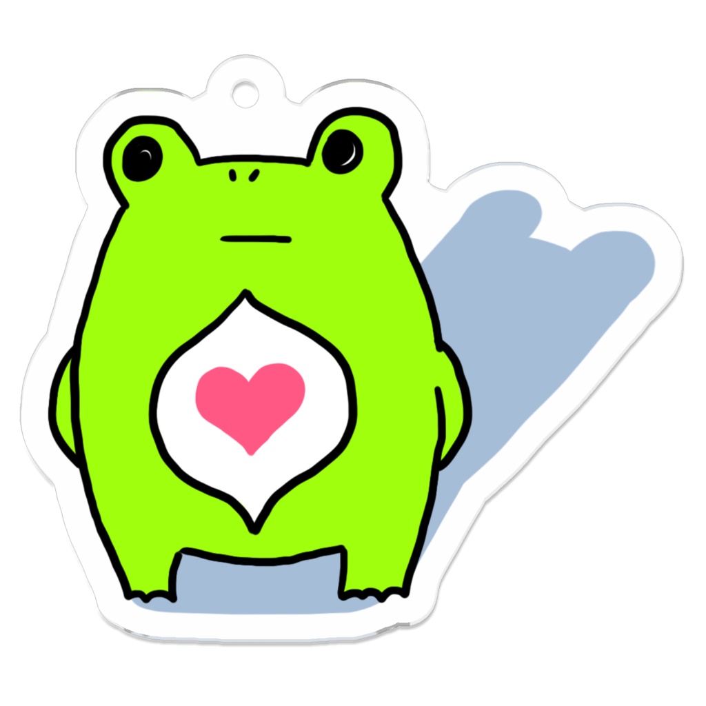 解剖カエルちゃん アクリルキーホルダー(陰)