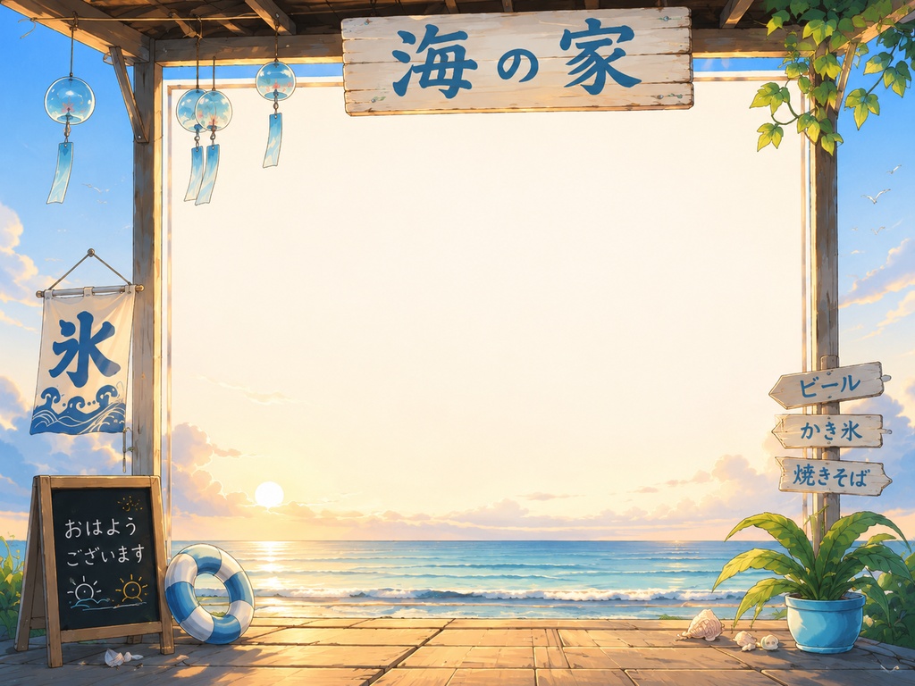 海の家　テンプレート