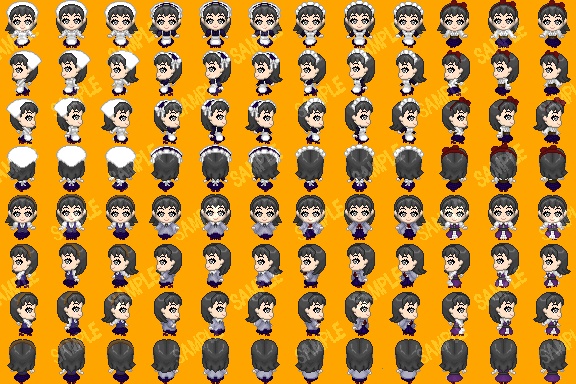 ピクトコ:追加素材・女性モブ・ファンタジーコス