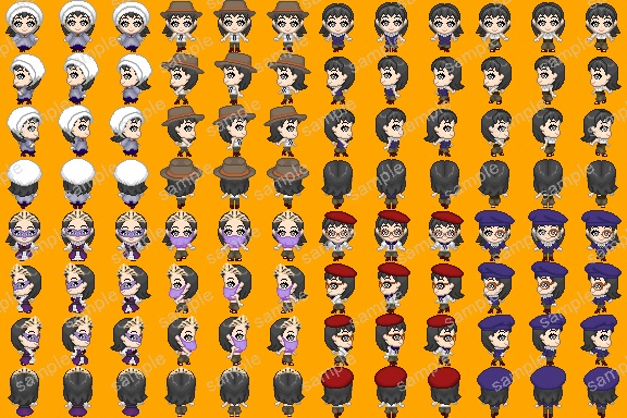 ピクトコ:追加素材・女性モブ・ファンタジーコス