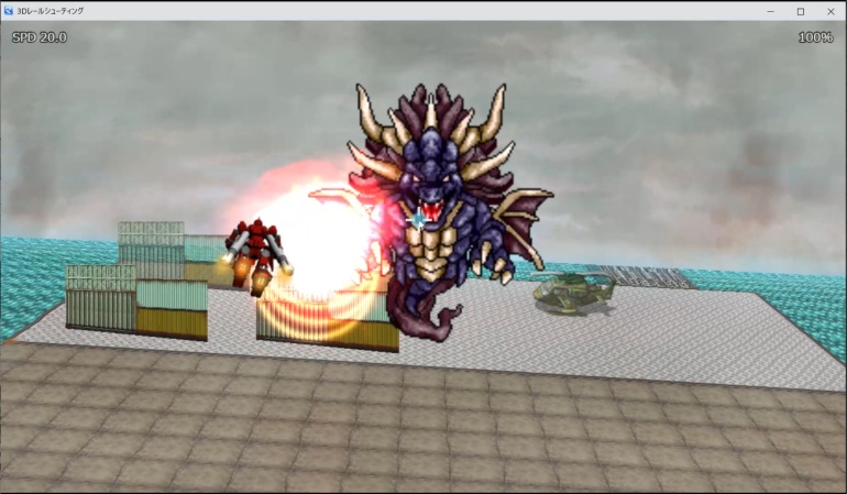【RPGツクールMZ】3Dレールシューティングプラグイン