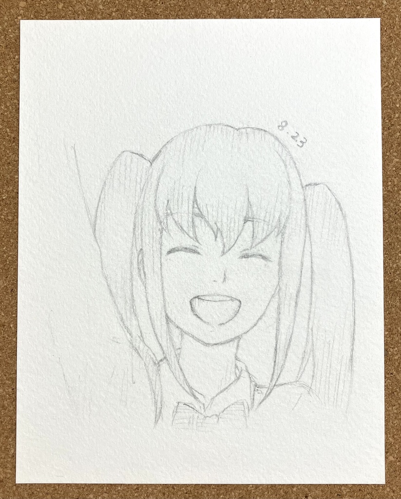 まな／ティエラ　モノクロ手描きイラスト