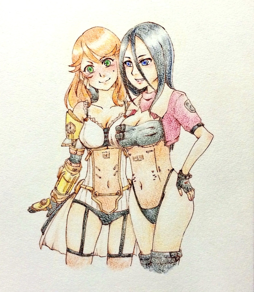 艶　カラー手描きイラスト