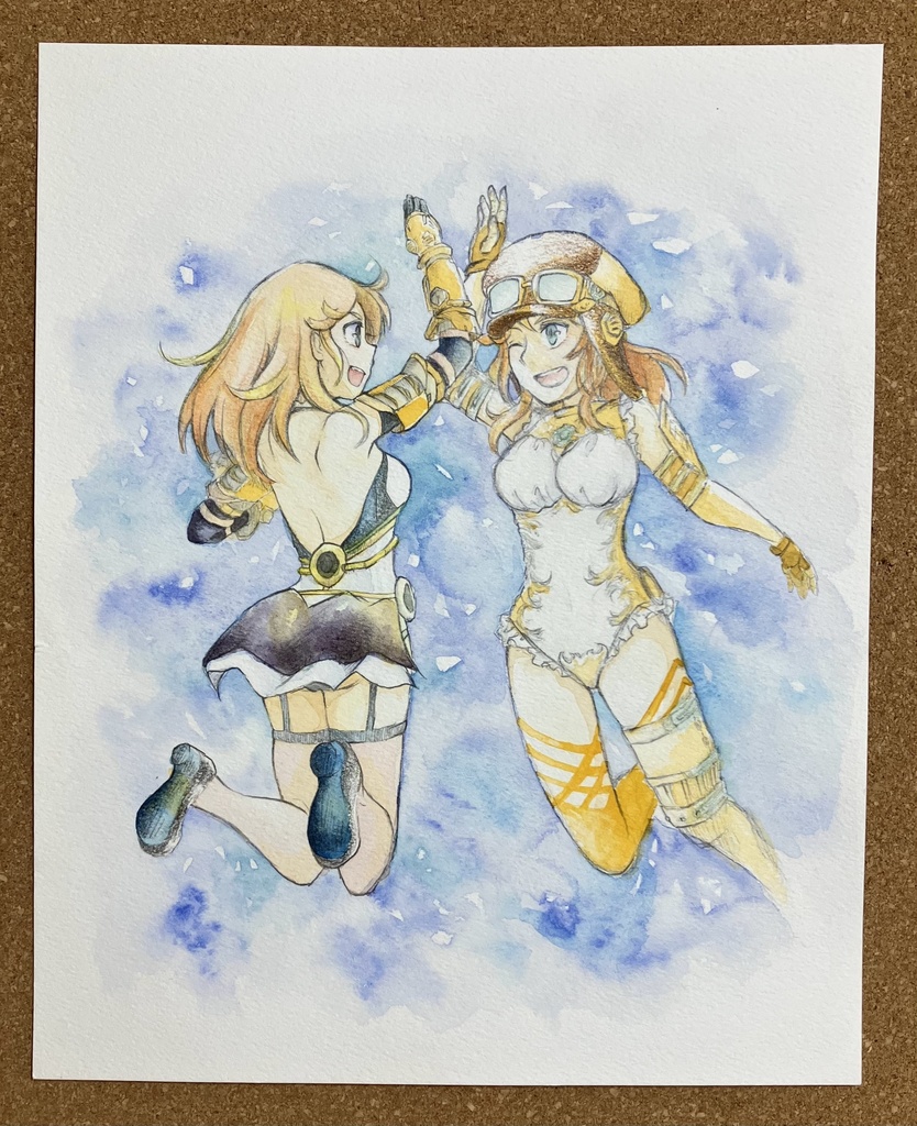 いつみといつみ　カラー手描きイラスト
