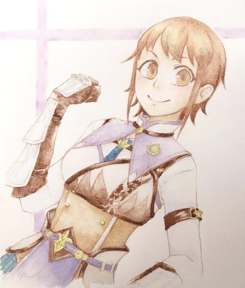 遥　ヴァンガード　カラー手描きイラスト