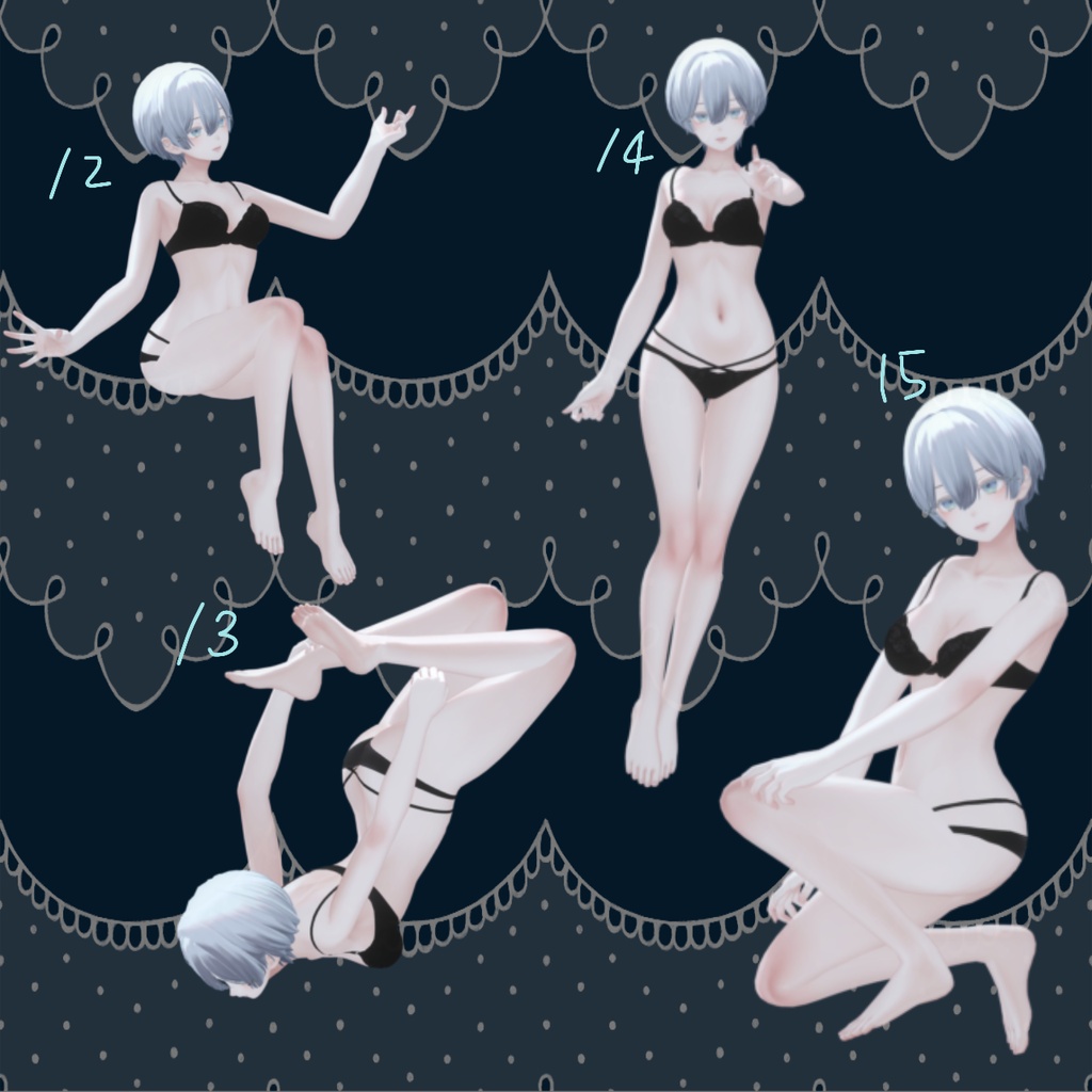 ソロファンタジー撮影Pose Set1