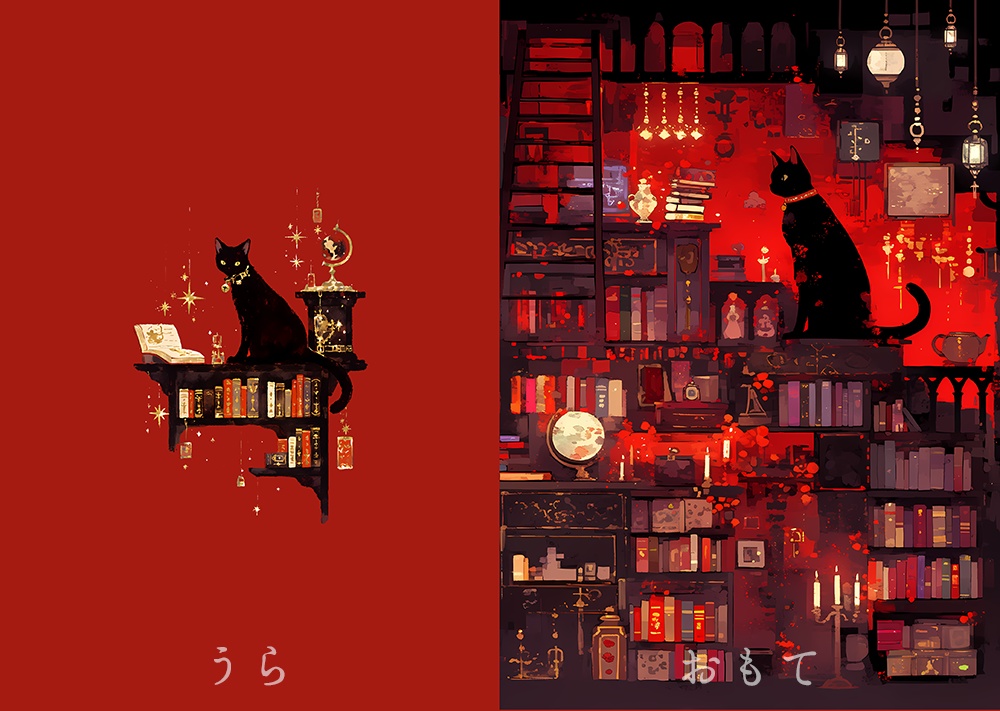 A5 クリアファイル 赤の本棚