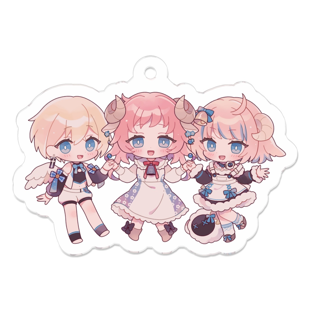 ひつじ組アクリルキーホルダー（コーティング有）