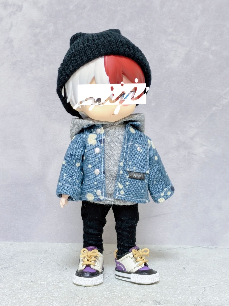 オーバーシャツ ペイント*1/12ドールサイズ