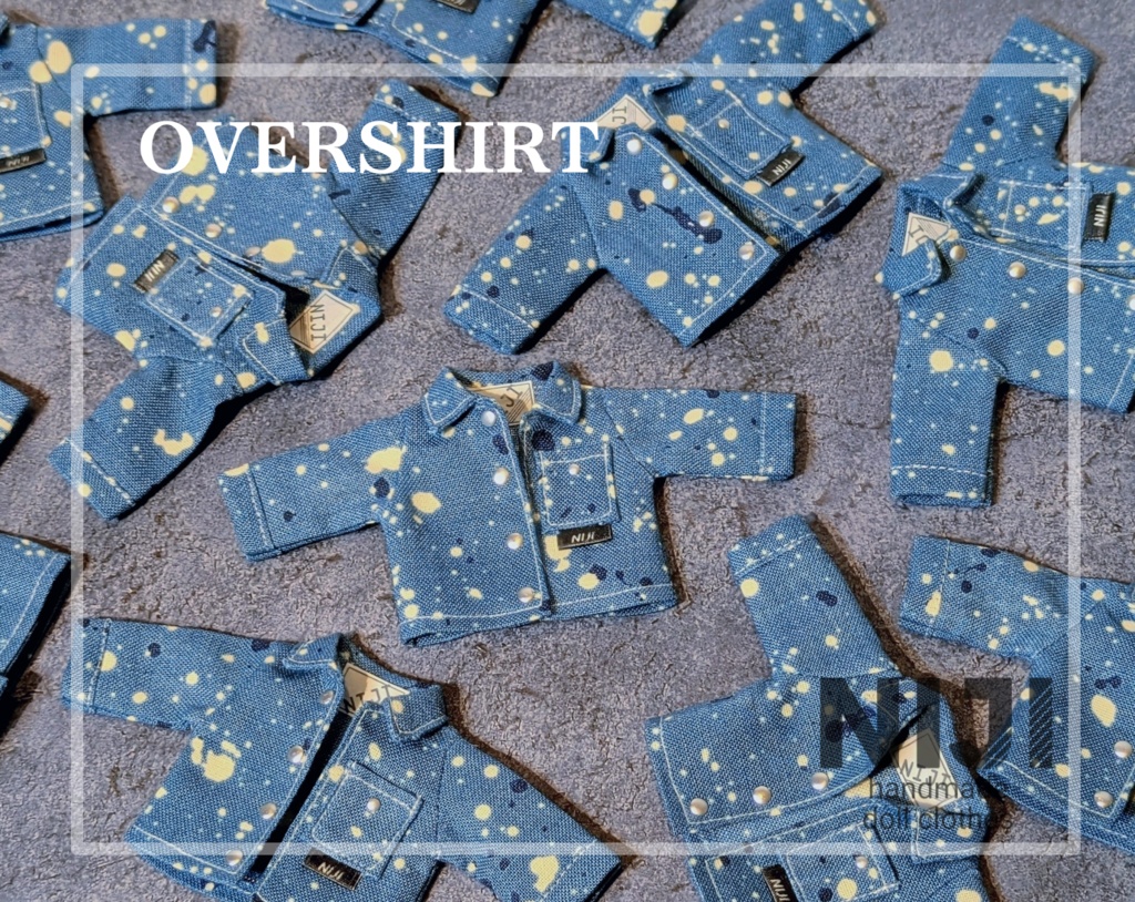 オーバーシャツ　ペイント＊1/12ドールサイズ