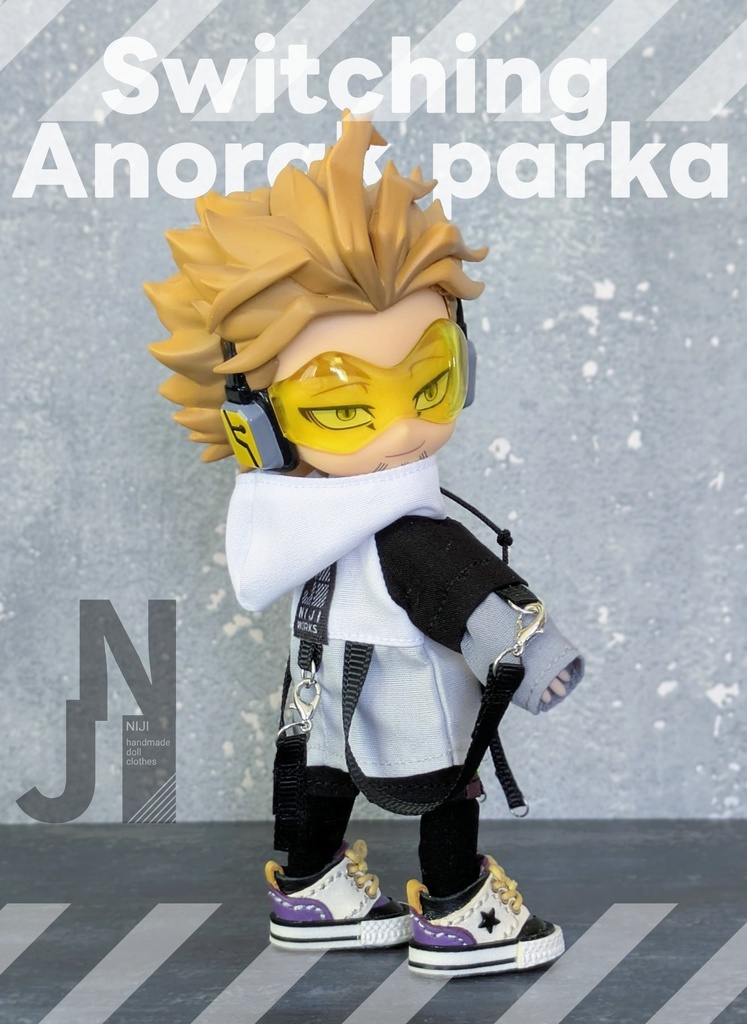 スイッチングアノラックパーカー 1/12ドールサイズ