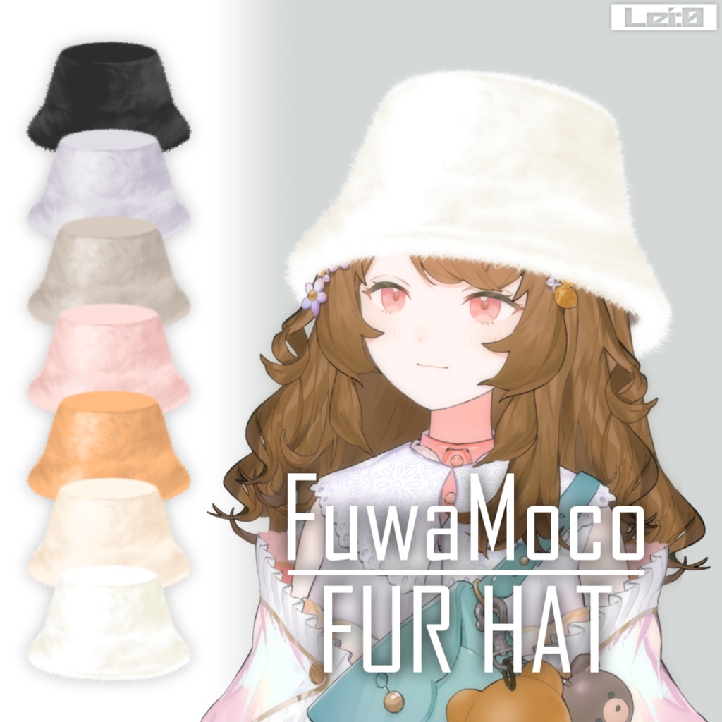 【Live2Dアイテム】FuwaMocoFURHAT【VTS対応】